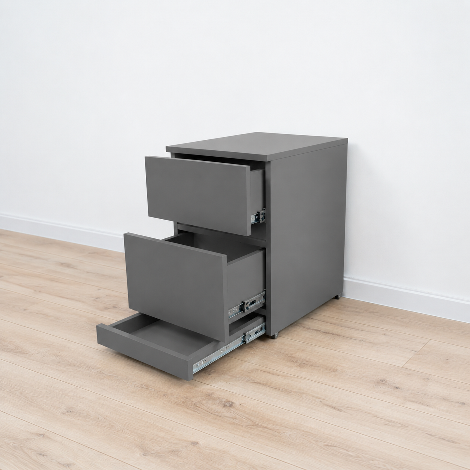 Moderner Nachttisch mit verstecktem Metalltresor und RFID-Schloss – B36