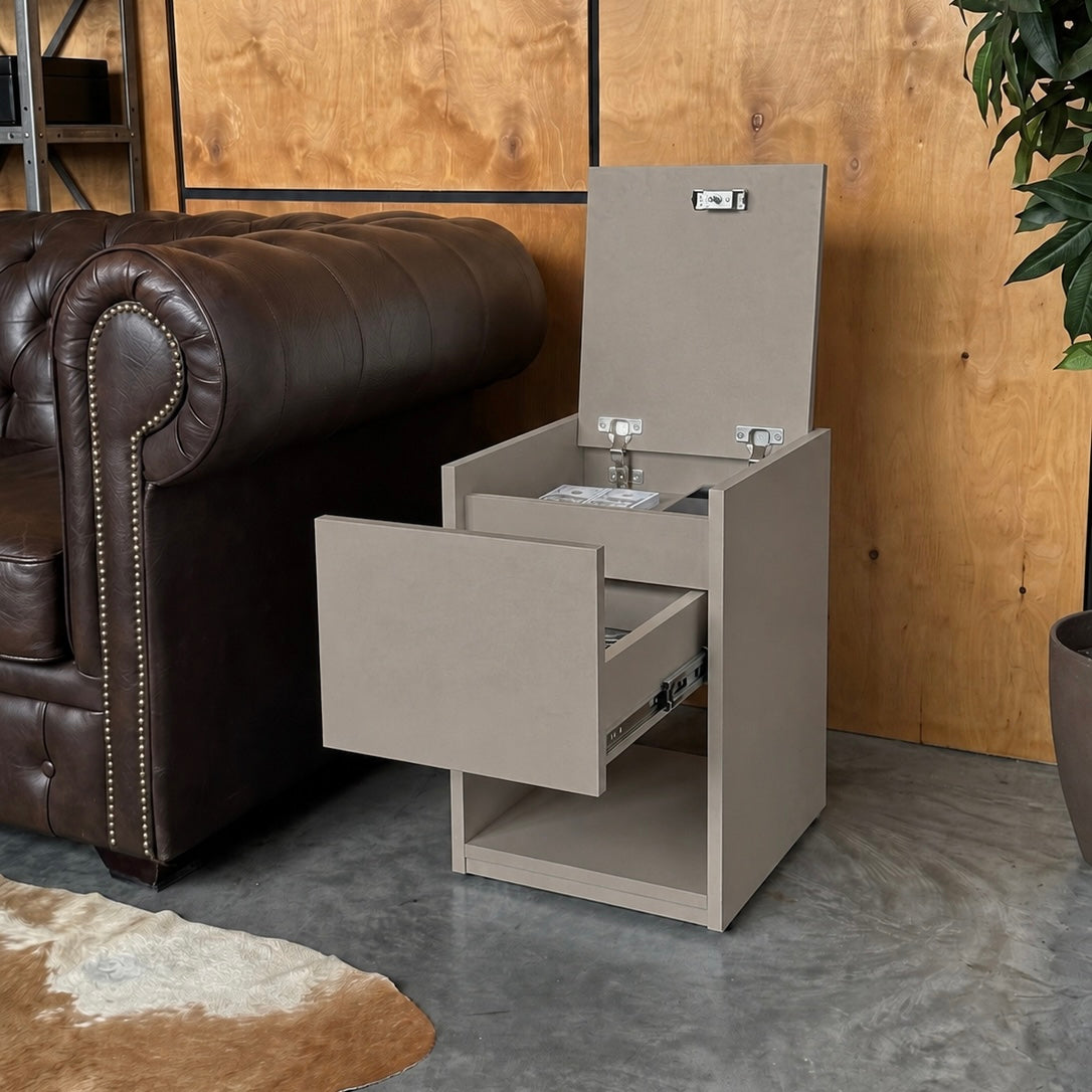 Table De Chevet Moderne Avec Rangement Caché Verrouillé B22