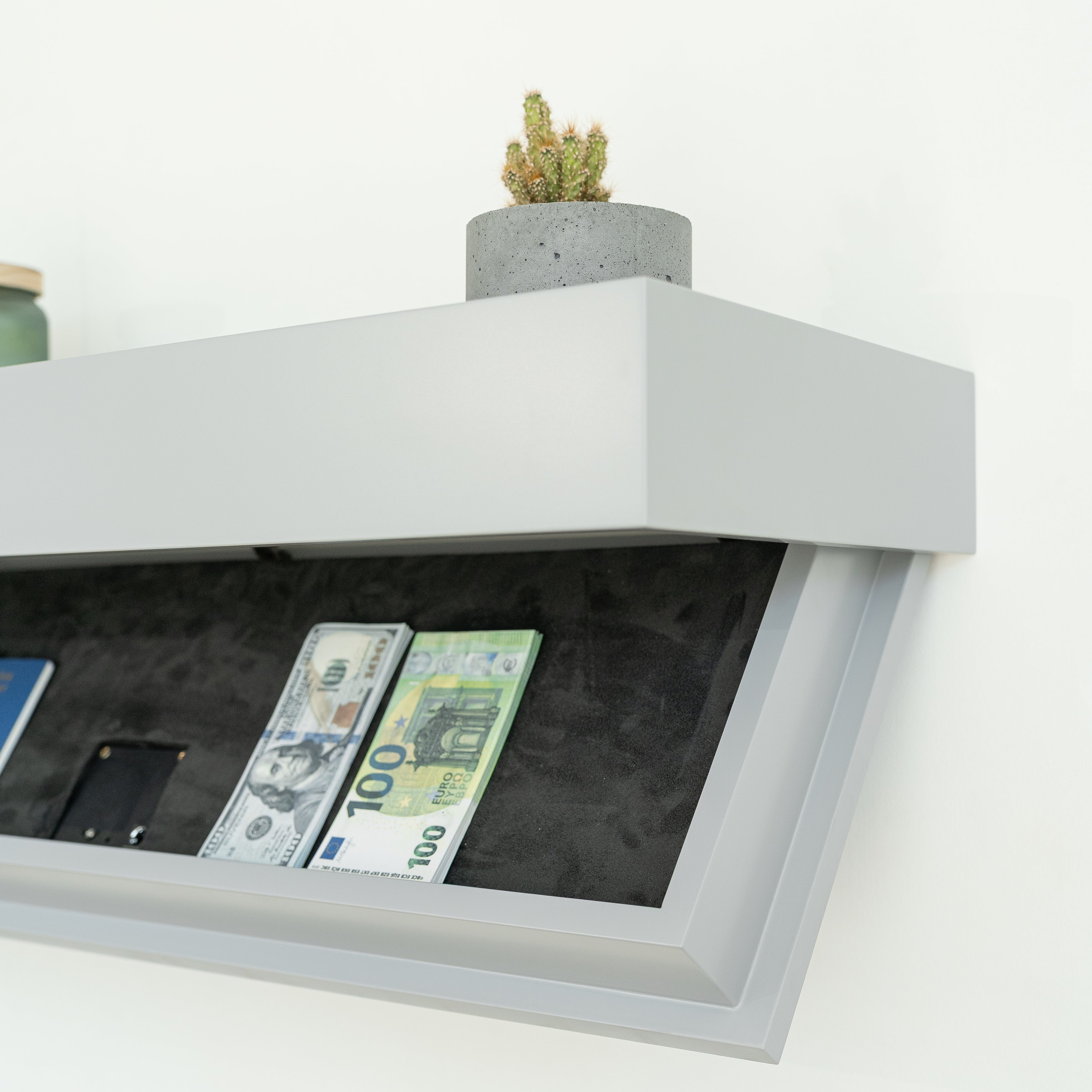 Versteckte, wandmontierte Tresorschublade A12