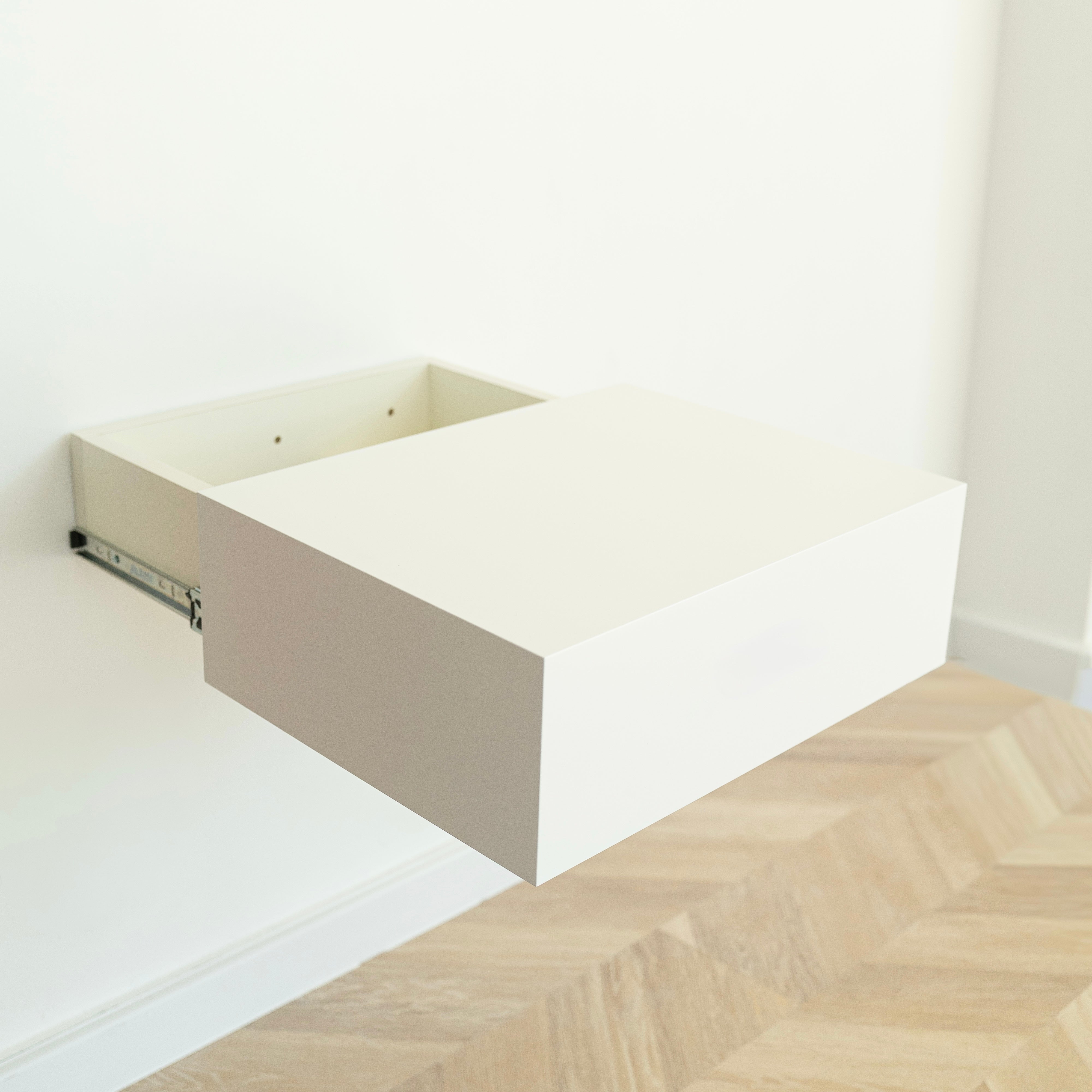 Floating Nightstand with Hidden Safe Drawer –– A89