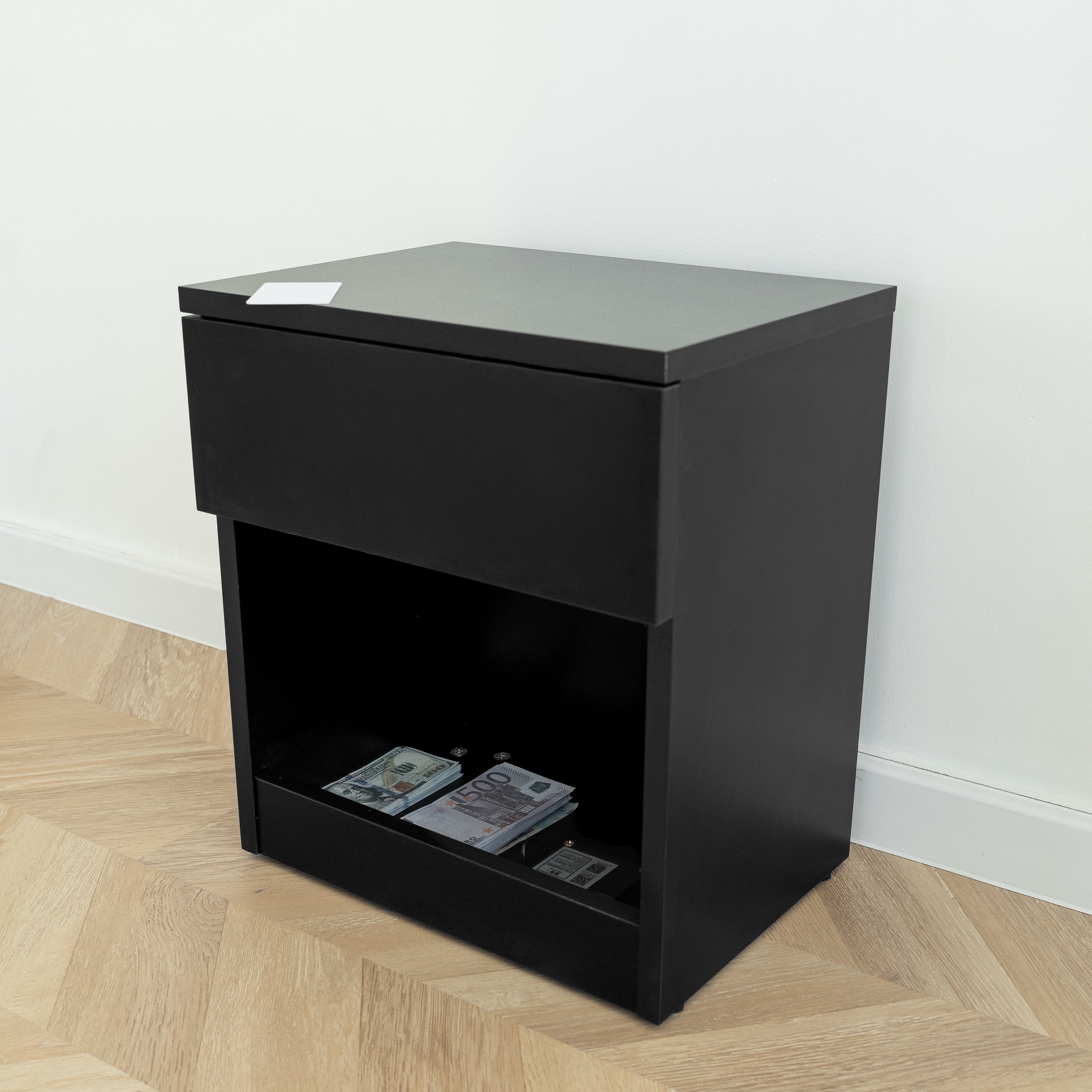 Easy Assembly Nightstand with Concealed Storage B22-K