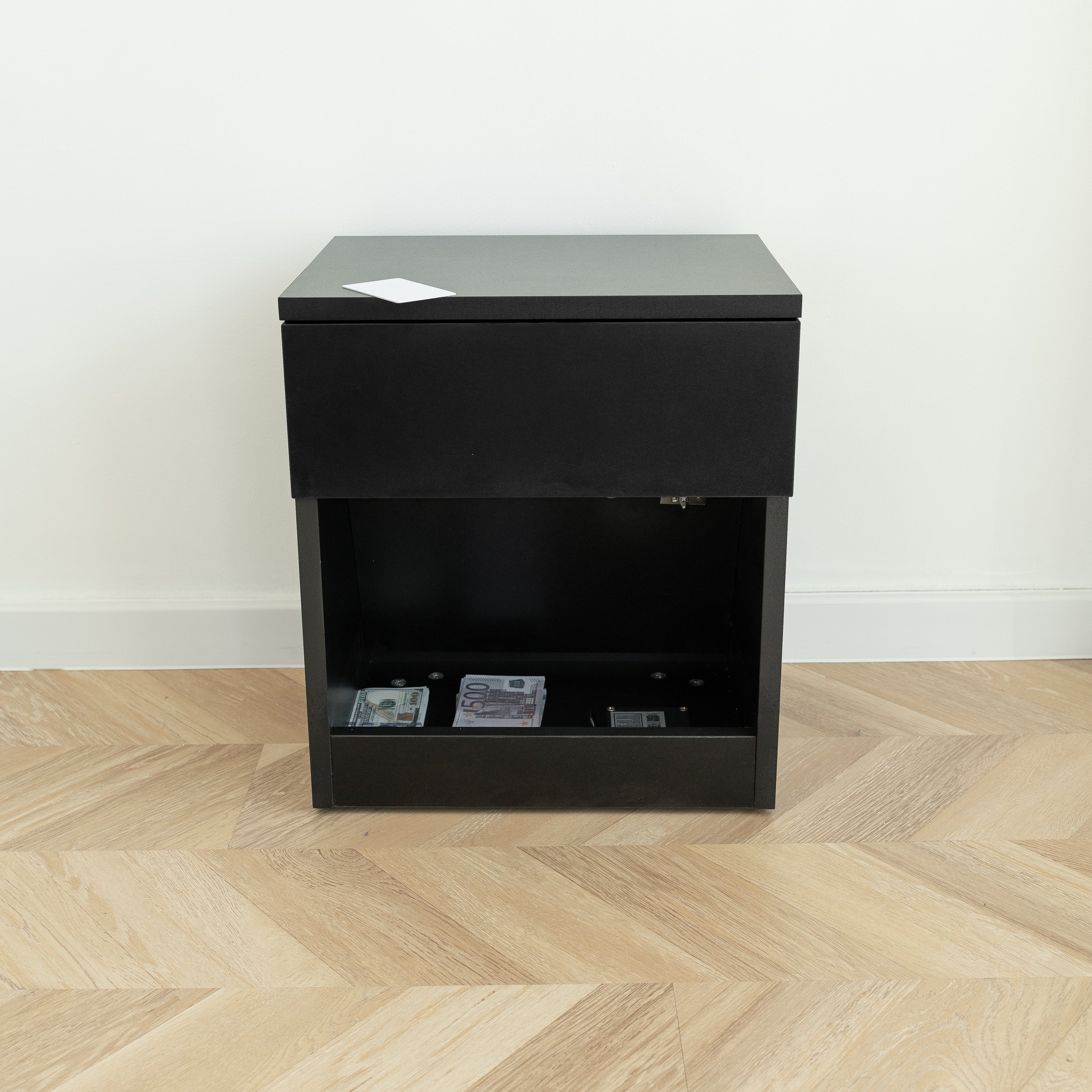 Table De Chevet Moderne Avec Rangement Caché Verrouillé B22