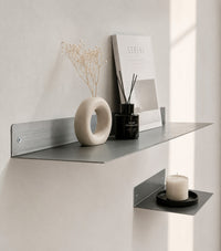Étagère murale flottante minimaliste en métal – acier thermolaqué