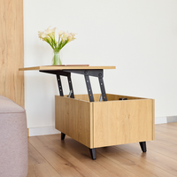 Couchtisch mit Hubplatte, verstecktem Fach & RFID-Schloss CT05
