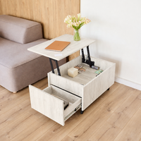 Couchtisch mit Hubplatte, verstecktem Fach & RFID-Schloss CT05