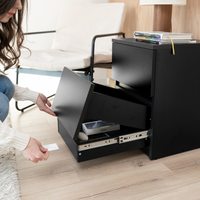 Bedside table with Two Hidden Drawers B30