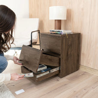 Bedside table with Two Hidden Drawers B30