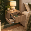 Comodino da parete con cassetto laterale nascosto – B40