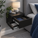 Comodino da parete con cassetto laterale nascosto – B40