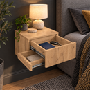 Comodino da parete con cassetto laterale nascosto – B40