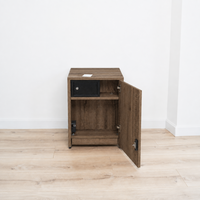 Moderner Nachttisch mit verstecktem Metalltresor und RFID-Schloss – B36