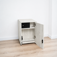 Moderner Nachttisch mit verstecktem Metalltresor und RFID-Schloss – B36