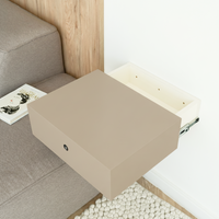 Floating Nightstand with Hidden Safe Drawer