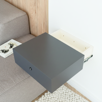 Floating Nightstand with Hidden Safe Drawer
