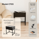 Kleiner Tisch mit versteckter RFID-Schublade CT03