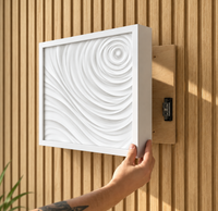 Decorazione murale fotografica personalizzata con vano portaoggetti RFID nascosto – D01