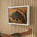Decorazione da parete con scomparto segreto RFID personalizzabile - D01