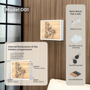 Decorazione murale fotografica personalizzata con vano portaoggetti RFID nascosto – D01