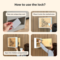 Decorazione murale fotografica personalizzata con vano portaoggetti RFID nascosto – D01