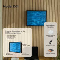 Decorazione da parete con scomparto segreto RFID personalizzabile - D01