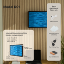 Personalisierbare Wanddekoration mit verstecktem Fach und RFID-Schloss – D01