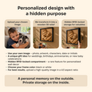 Decorazione da parete con scomparto segreto RFID personalizzabile - D01