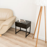 Small Side Table & Nightstand with Hidden Secure Storage CT03