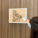 Decorazione murale fotografica personalizzata con vano portaoggetti RFID nascosto – D01