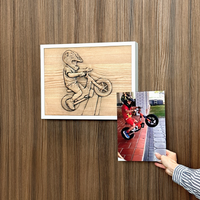 Decorazione murale fotografica personalizzata con vano portaoggetti RFID nascosto – D01