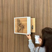 Decorazione murale fotografica personalizzata con vano portaoggetti RFID nascosto – D01