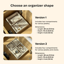 Gray velvet jewelry boxes