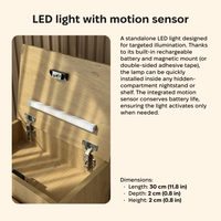 LED light with motion sensor