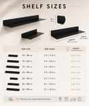 Minimalist Floating Metal Wall Shelf – Powder-Coated Steel