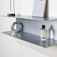 Minimalist Metal Wall Shelf – Two-Tier Steel Shelf M02