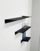 Minimalist Floating Metal Wall Shelf – Powder-Coated Steel
