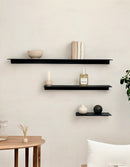 Minimalist Floating Metal Wall Shelf – Powder-Coated Steel
