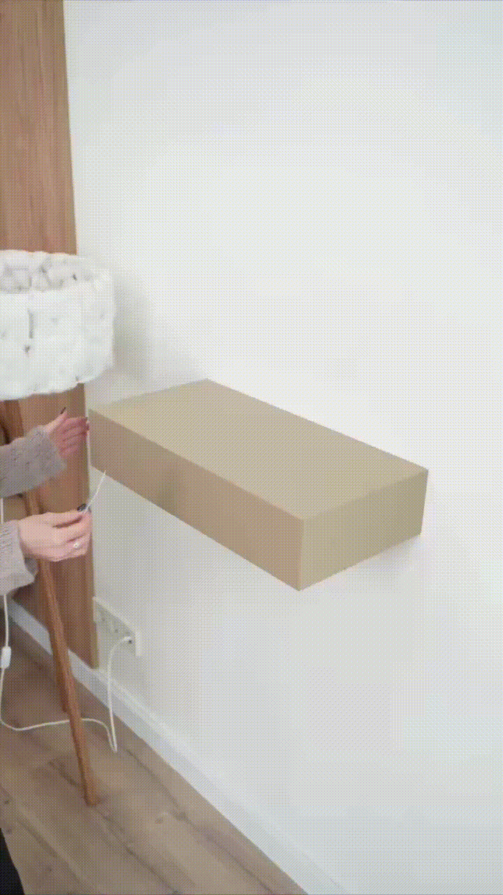 Floating Wall Shelf with Hidden Compartment