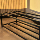 Compact 2-Tier Metal Shoe Rack –– E01