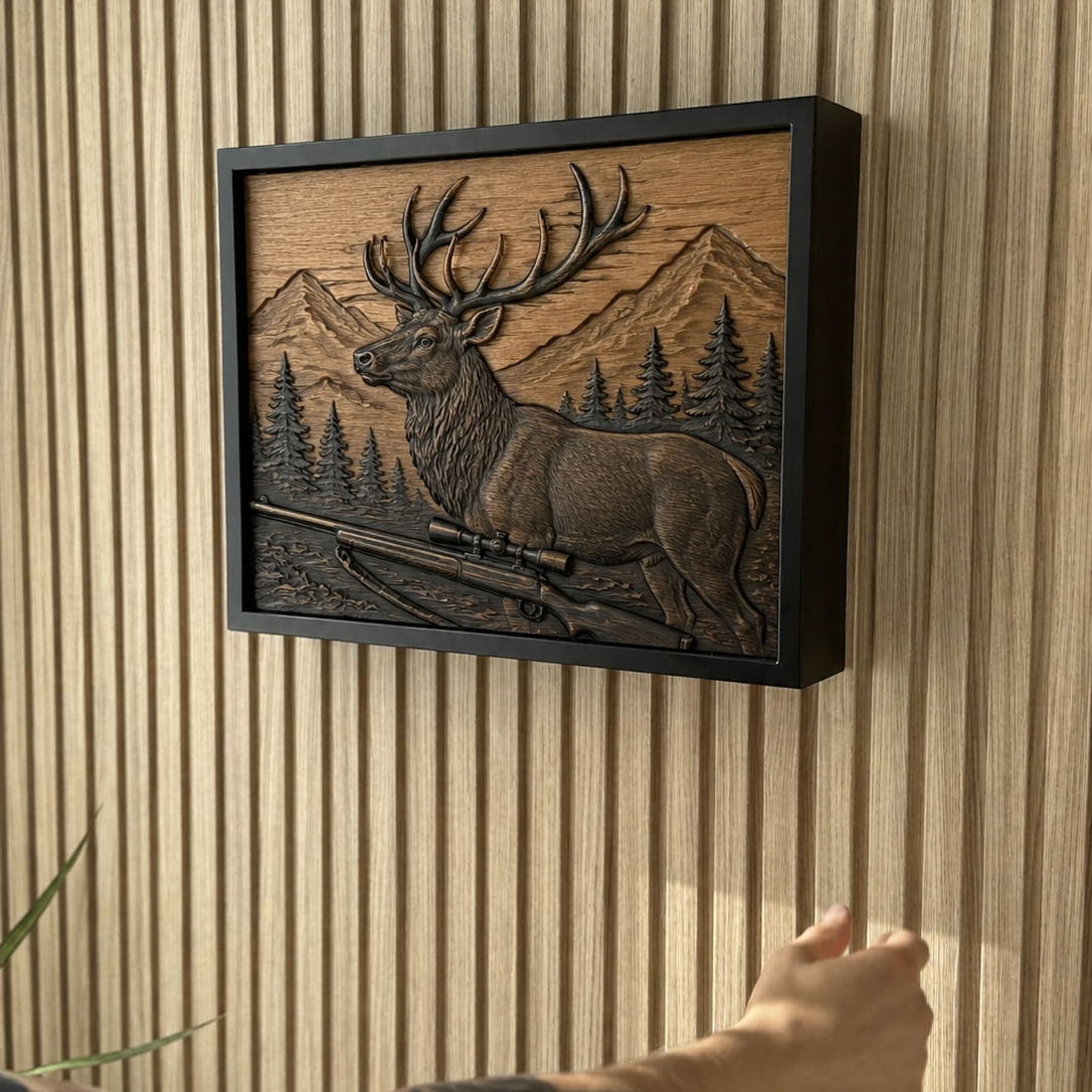 Decorazione da parete con scomparto segreto RFID personalizzabile - D01