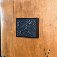 Black Rocks Wall Art Decor with Hidden RFID Storage – D01