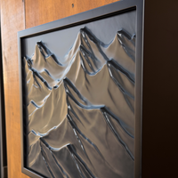 Black Rocks Wall Art Decor with Hidden RFID Storage – D01