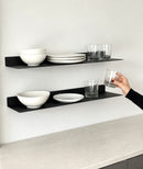 Minimalist Floating Metal Wall Shelf – Powder-Coated Steel