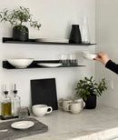 Minimalist Floating Metal Wall Shelf – Powder-Coated Steel