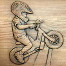 Decorazione murale fotografica personalizzata con vano portaoggetti RFID nascosto – D01