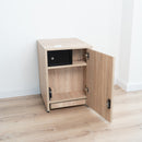 Modern Nightstand with Hidden Metal Safe and RFID Lock – B36