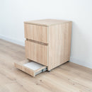 Modern Nightstand with Hidden Metal Safe and RFID Lock – B36