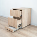 Modern Nightstand with Hidden Metal Safe and RFID Lock – B36