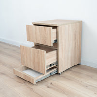 Modern Nightstand with Hidden Metal Safe and RFID Lock – B36