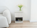 Narrow Nightstand with Two Hidden Compartments and RFID Lock – B38
