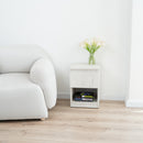 Narrow Nightstand with Two Hidden Compartments and RFID Lock – B38